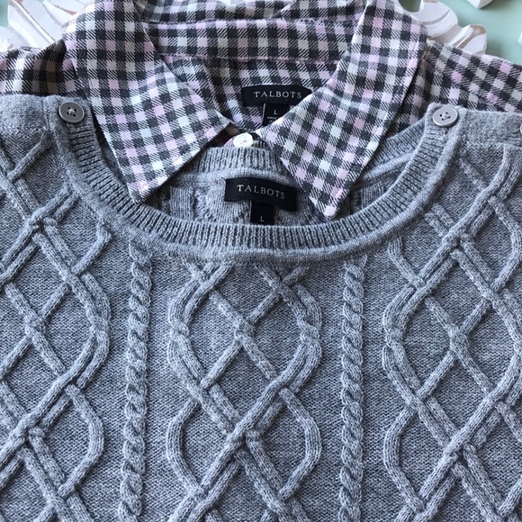 Talbots Sweaters - Talbots Sweater and Shirt Size L